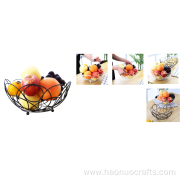 Hollow iron fruit basket